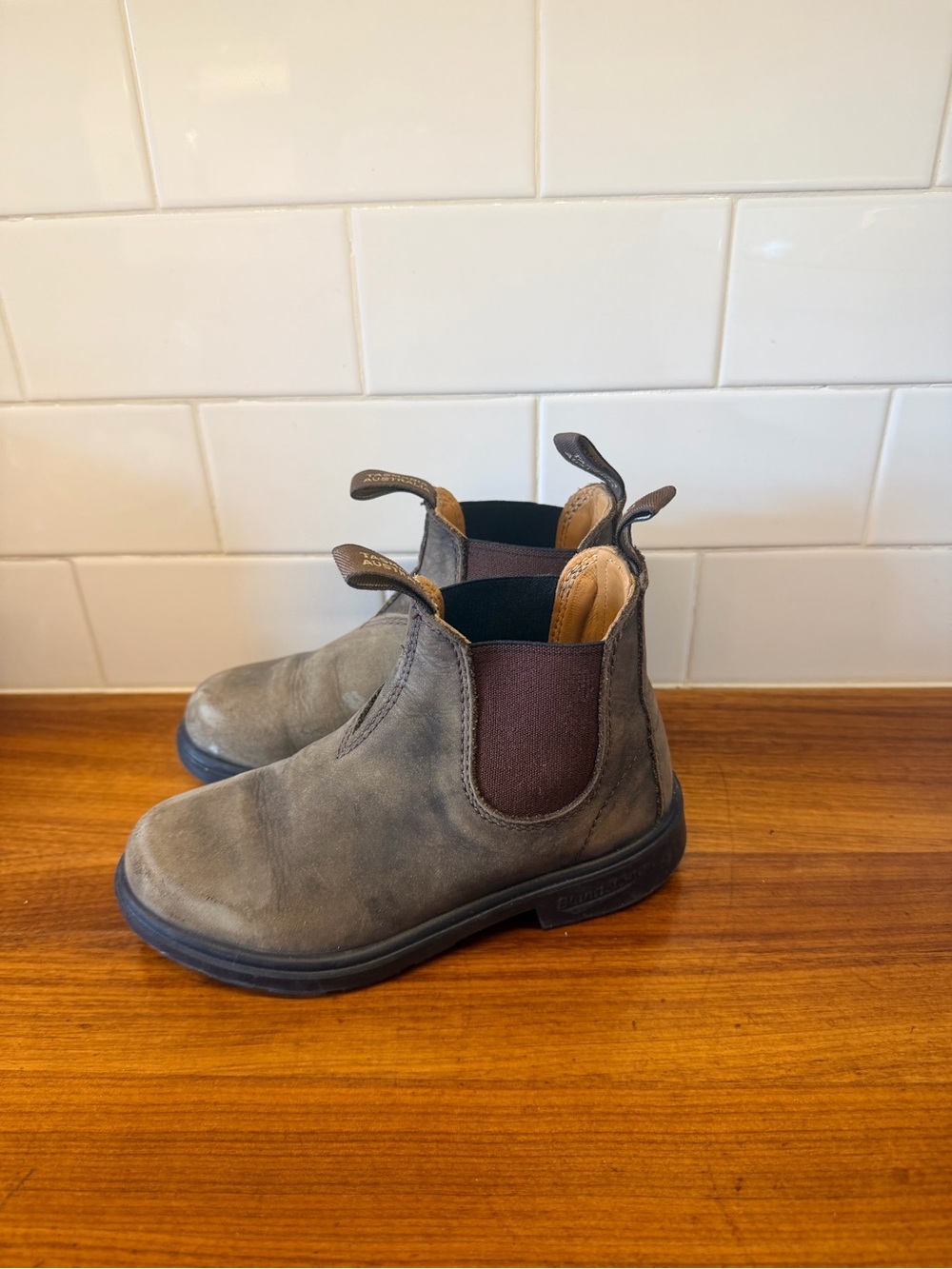 Blundstone Kids Brown Chelsea Pull-On Boots